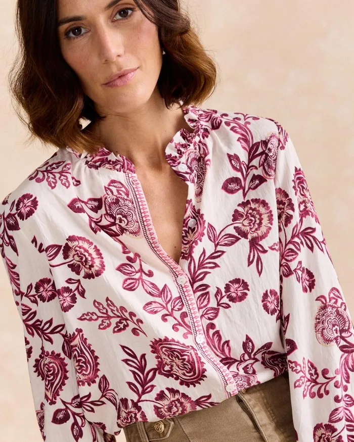 Polin Et Moi Roci Print Shirt Raw Women Blouses And Shirts Polin Et Moi Roci Print Shirt Raw Women Blouses And Shirts