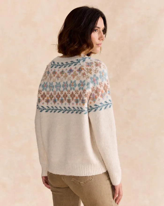 Polin Et Moi Sweater Knitted Navi Raw Women Cardigans And Sweaters Polin Et Moi Sweater Knitted Navi Raw Women Cardigans And Sweaters