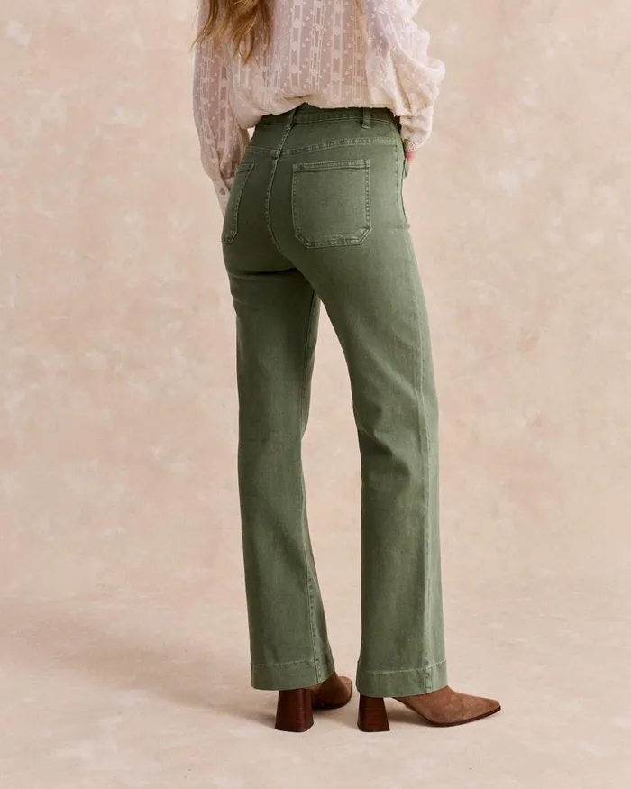 Polin Et Moi Yaria Pocket Pants Green Forest Women Trousers Polin Et Moi Yaria Pocket Pants Green Forest Women Trousers