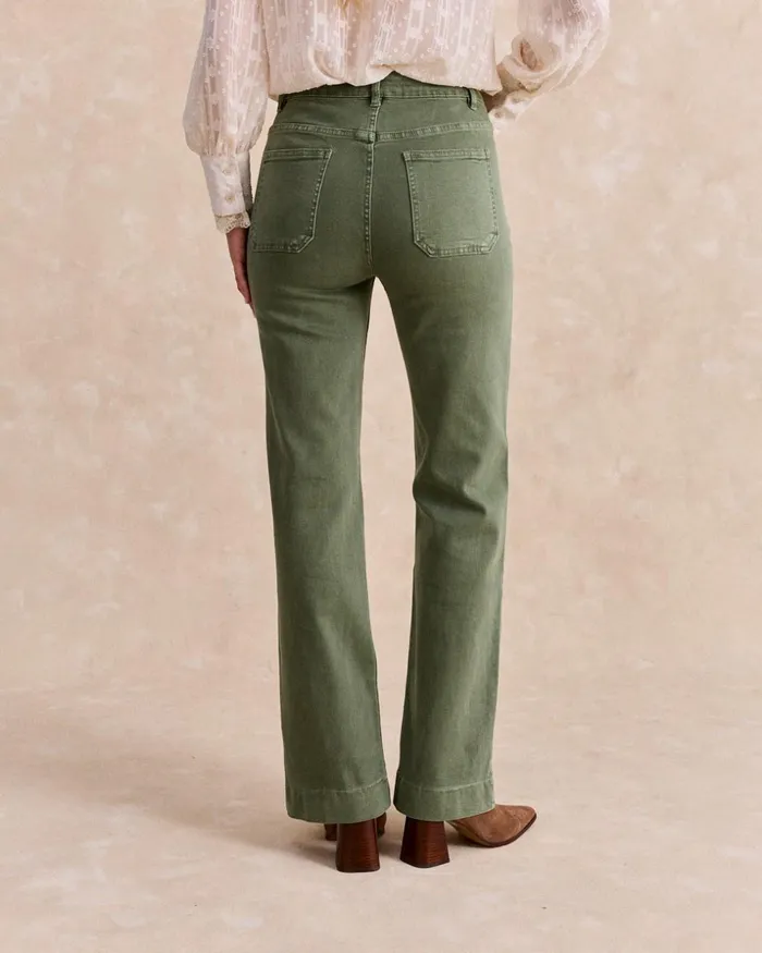 Polin Et Moi Yaria Pocket Pants Green Forest Women Trousers Polin Et Moi Yaria Pocket Pants Green Forest Women Trousers