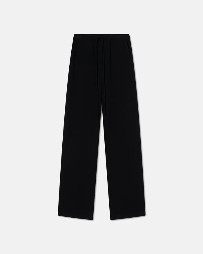 Polyka Sale Boucl Crepe Pants Black Women Nanushka Bottoms