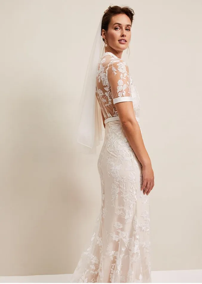 Poppy Embroidered Wedding Dress Pearl Women Phase Eight Dresses