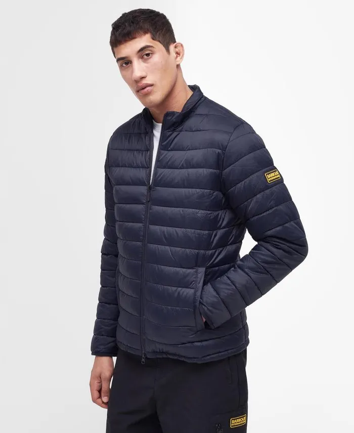 Racer Impeller Quilted Jacket Navy Men Barbour Quilted Jackets