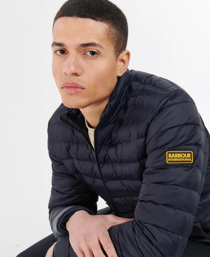 Racer Impeller Quilted Jacket Navy Men Barbour Quilted Jackets