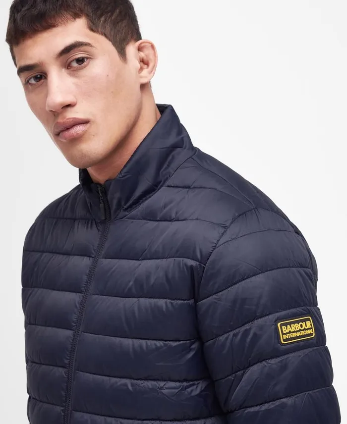 Racer Impeller Quilted Jacket Navy Men Barbour Quilted Jackets