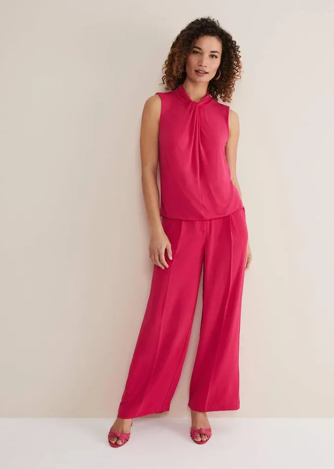 Reign Jersey Top Hot Pink Women Phase Eight Tops and TShirts