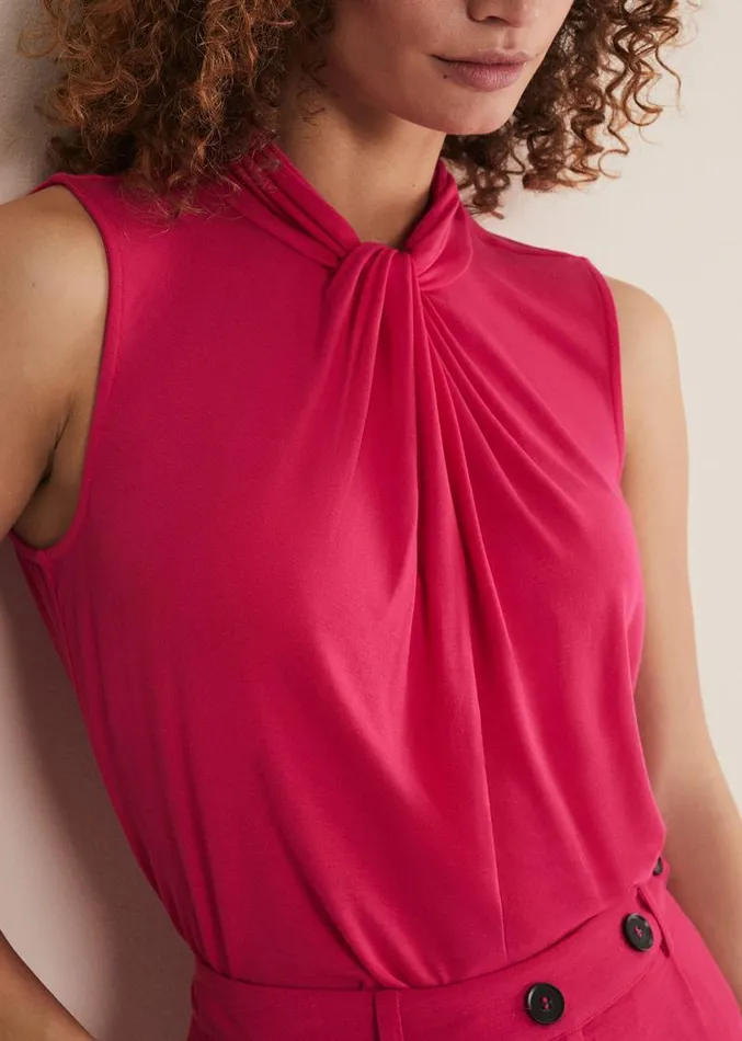 Reign Jersey Top Hot Pink Women Phase Eight Tops and TShirts