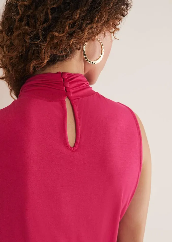 Reign Jersey Top Hot Pink Women Phase Eight Tops and TShirts