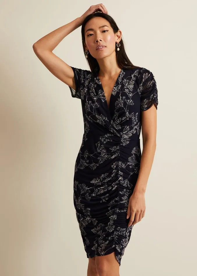 Remi Floral Mesh Dress Multicoloured Women Phase Eight Dresses