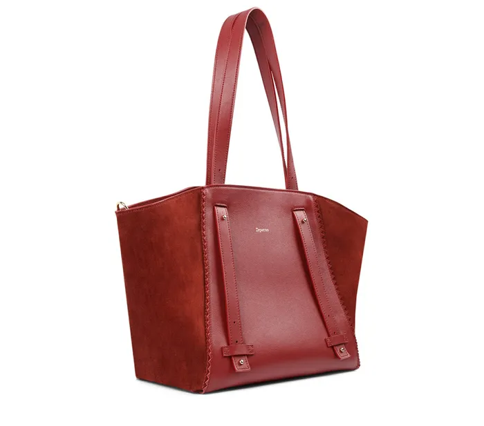 Repetto Womens Handbags Double Vie Bag Carmine Red Gift for Friend