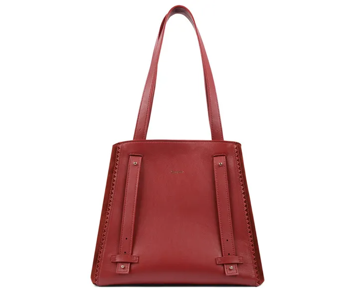 Repetto Womens Handbags Double Vie Bag Carmine Red Gift for Friend