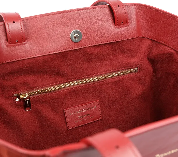 Repetto Womens Handbags Double Vie Bag Carmine Red Gift for Friend