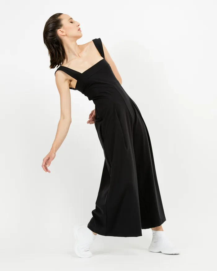 Repetto Womens Pants and Jumpsuits HighStretch Jumpsuit Black Cheap On Sale