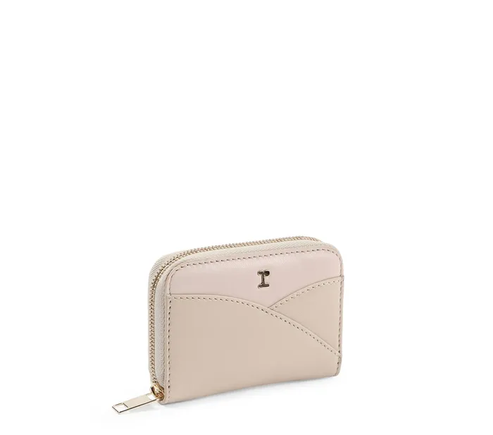 Repetto Womens Small Leather Goods Zippered Wallet Beige On Sale