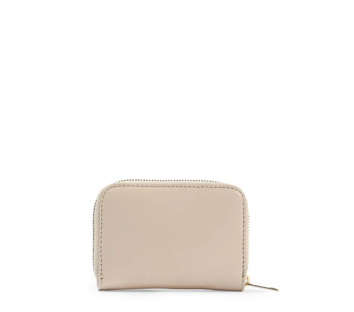 Repetto Womens Small Leather Goods Zippered Wallet Beige On Sale