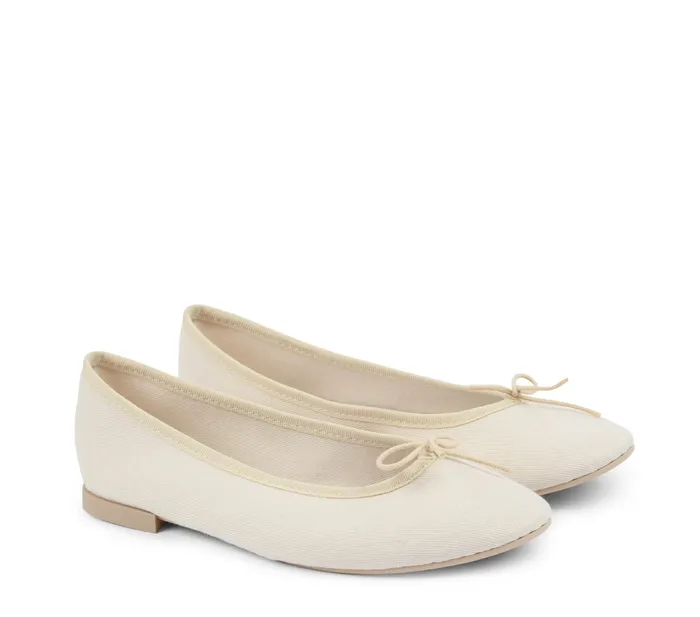 Repetto Womens Wedding Shoes High Lili Ballerinas Vegan Beige Lin Gift 4 You