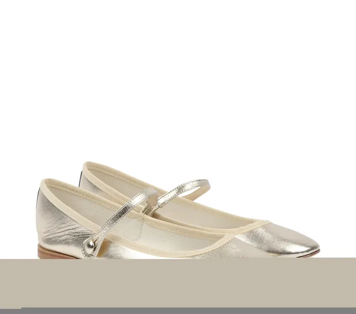 Repetto Womens Wedding Shoes Lio Mary Janes Light Gold For Sale