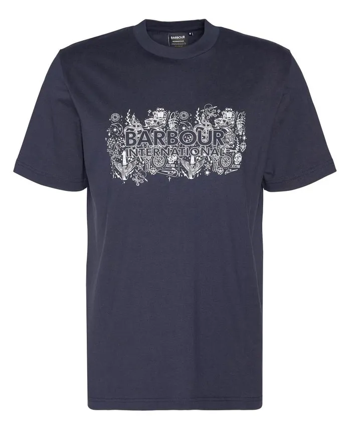Ridley Graphic TShirt Bright White Men Barbour TShirts