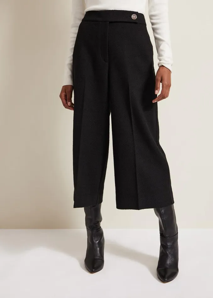Ripley Boucle Culotte Black Women Phase Eight Trousers