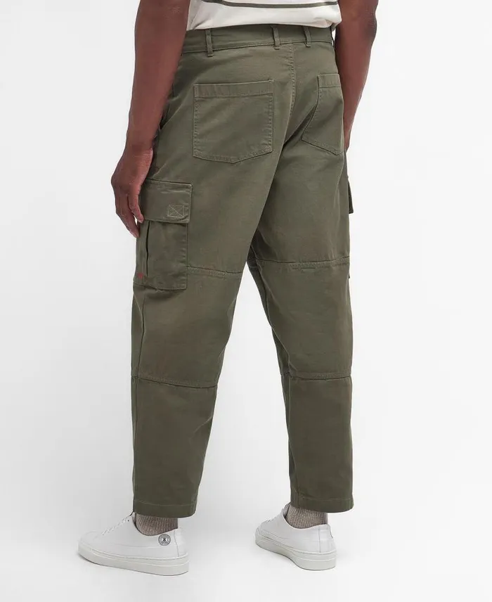 Robhill Cargo Trousers Dusty Olive Men Barbour Trousers and Shorts