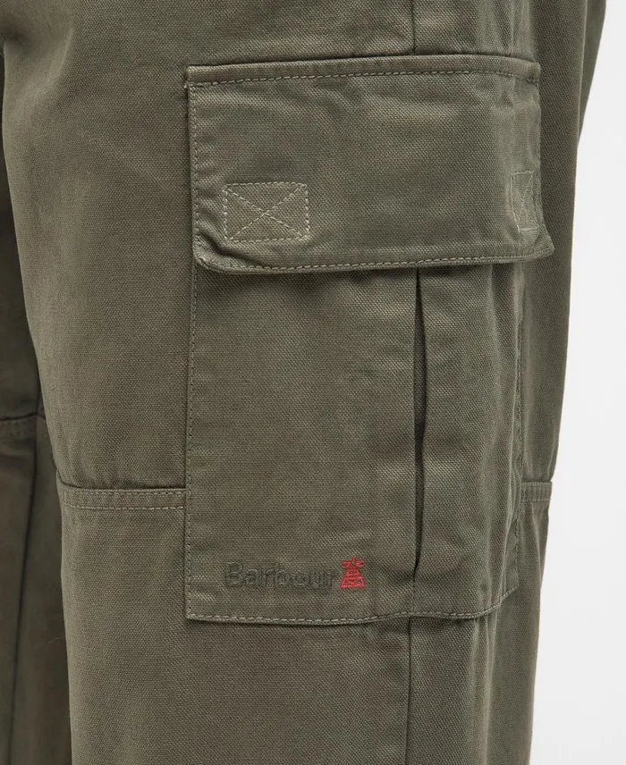 Robhill Cargo Trousers Dusty Olive Men Barbour Trousers and Shorts