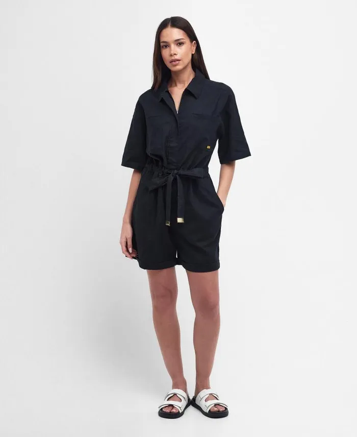 Rosell Playsuit Classic White Women Barbour Dresses and Skirts