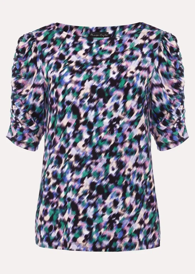 Sasha Jersey Top Navy Multi Women Phase Eight Tops and TShirts