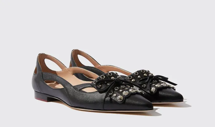 Scarosso Ballerinas Women Onyx Odyssey Black 8211 Calf