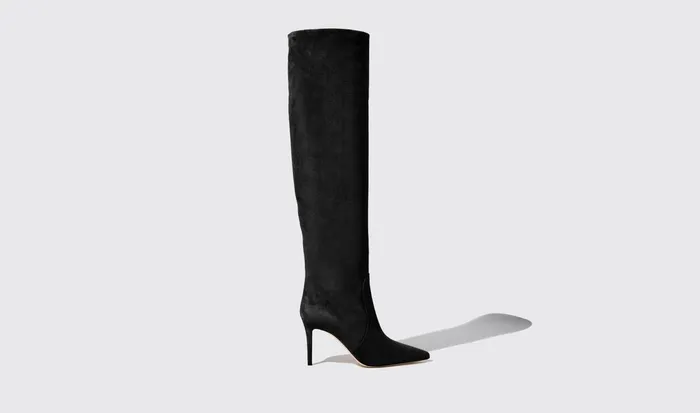 Scarosso Boots Women Carra Black Suede Black 8211 Suede