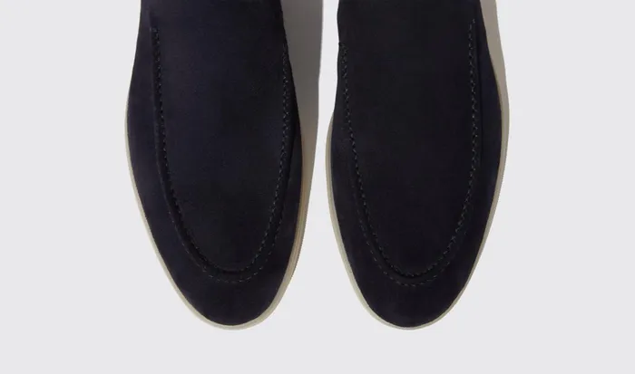 Scarosso Chelsea Boots Men Eugenio Blu Scamosciato Blue 8211 Suede