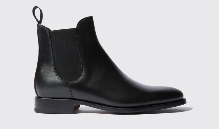 Scarosso Chelsea Boots Men Giancarlo Nero Black Calf