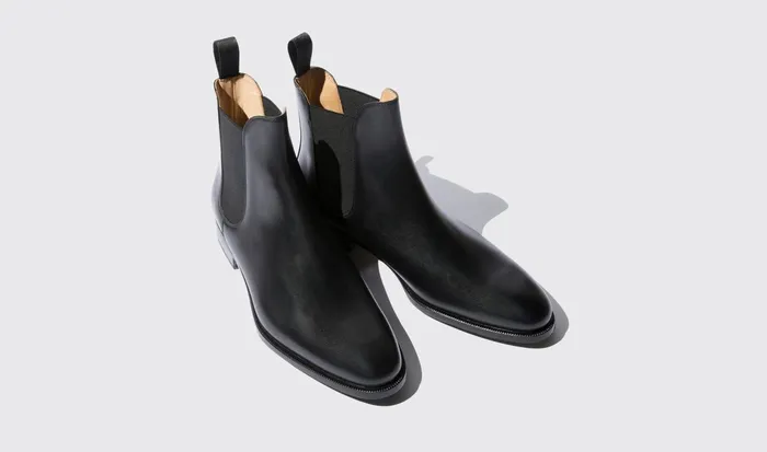 Scarosso Chelsea Boots Men Giancarlo Nero Black Calf