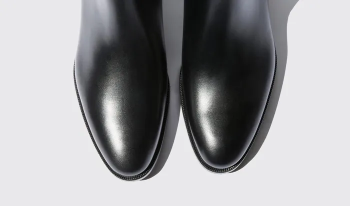 Scarosso Chelsea Boots Men Giancarlo Nero Black Calf
