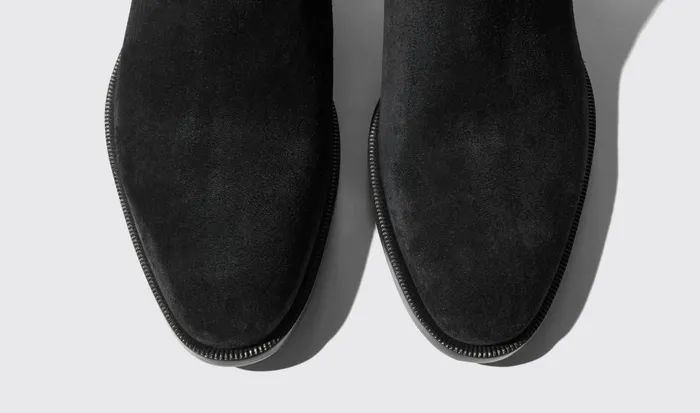 Scarosso Chelsea Boots Men Giancarlo Nero Scamosciato Black 8211 Suede