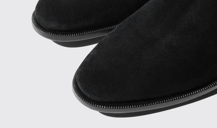 Scarosso Chelsea Boots Men Giancarlo Nero Scamosciato Black 8211 Suede