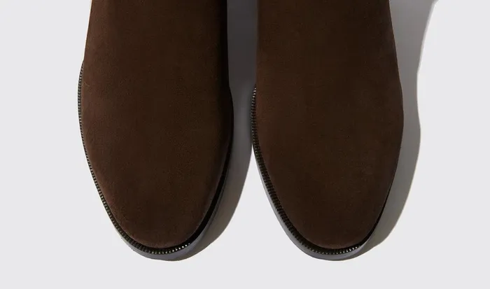 Scarosso Chelsea Boots Women Elena Marrone Scamosciata Brown 8211 Suede