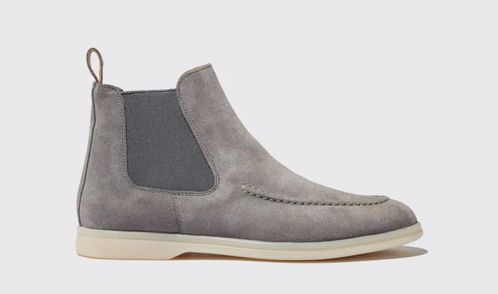 Scarosso Chelsea Boots Women Eugenia Grigia Scamosciata Grey 8211 Suede Leather