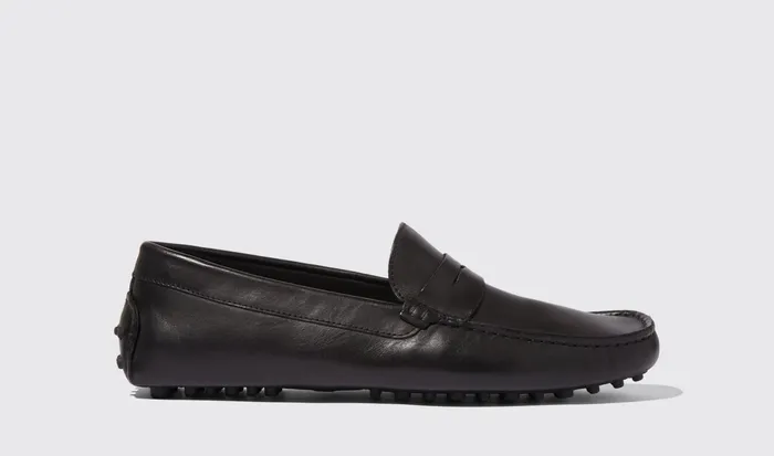 Scarosso Driving Shoes Men Michael Black Black 8211 Calf
