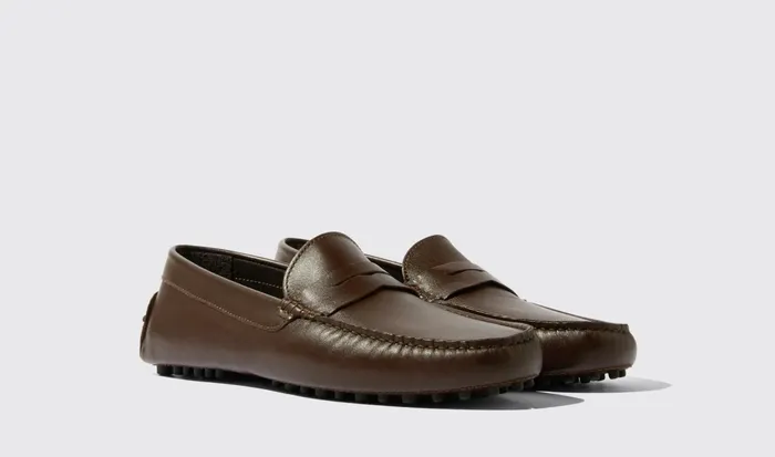 Scarosso Driving Shoes Men Michael Brown Brown 8211 Calf