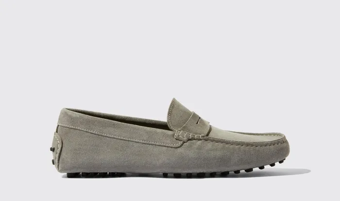 Scarosso Driving Shoes Men Michael Grey Suede Grey 8211 Suede