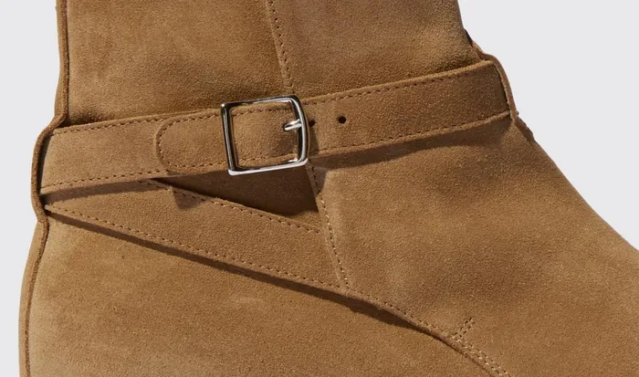 Scarosso Jodhpur Boots Men Libero Beige Scamosciato Beige 8211 Suede