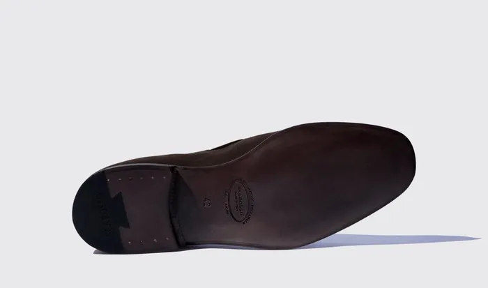 Scarosso Loafers Men Duccio Ebano Scamosciato Leggero Dark Brown Suede