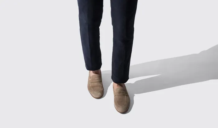 Scarosso Loafers Men Marzio Taupe Scamosciato Taupe Suede