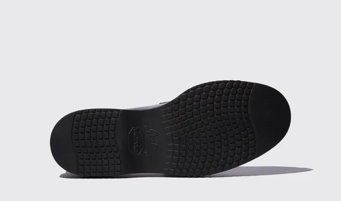 Scarosso Loafers Men Milo Black Bright Black 8211 Brushed Calf