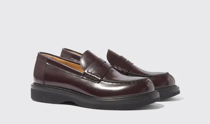 Scarosso Loafers Women Michelle Burgundy Bright Burgundy 8211 Brushed Calf