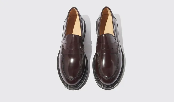 Scarosso Loafers Women Michelle Burgundy Bright Burgundy 8211 Brushed Calf