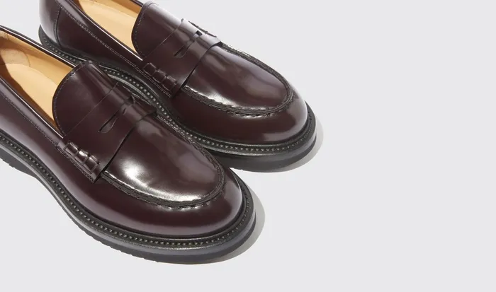 Scarosso Loafers Women Michelle Burgundy Bright Burgundy 8211 Brushed Calf