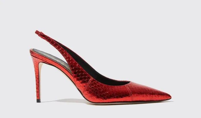 Scarosso Pumps Women Sutton Red Elaphe Red 8211 Elaphe