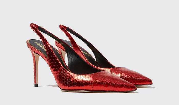 Scarosso Pumps Women Sutton Red Elaphe Red 8211 Elaphe