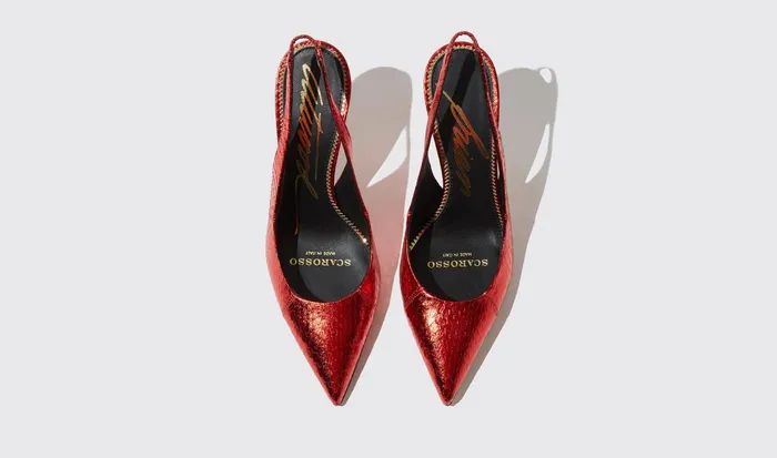 Scarosso Pumps Women Sutton Red Elaphe Red 8211 Elaphe